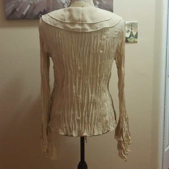 Vintage Beaded Flowy Blouse MEDIUM - Picture 6 of 7